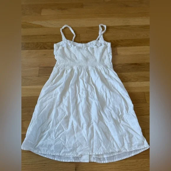 Abercrombie & Fitch White Linen Button Dress size XS summer dress - Picture 9 of 13